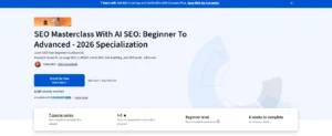2026 AI SEO Tools And Techniques, Coursera