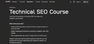 Ahrefs Technical SEO Course