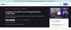Complete Local SEO Course Google Business Profile 2026