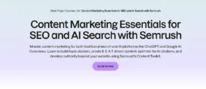Content Marketing Essentials for SEO and AI Search with Semrush