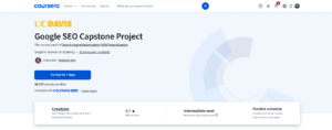 Google SEO Capstone Project