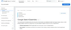 Google Search Essentials