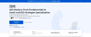 IBM SEO Mastery Coursera
