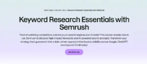 Keyword Research Essentials with Semrush