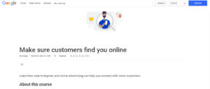 Make sure customers find you online