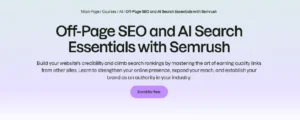 Off-Page SEO and AI Search Essentials with Semrush
