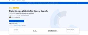 Optimizing a Website for Google Search, Coursesra