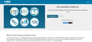 SEO Essentials Certification by Moz image