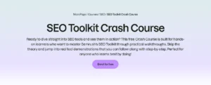 SEO Toolkit Crash Course