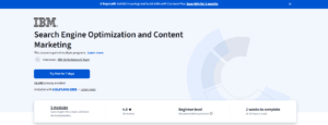 Search Engine Optimization and Content Marketing-IMB, Coursera