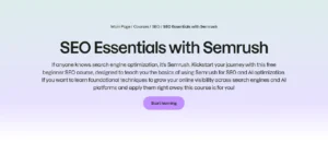 Semrush SEO Essentials