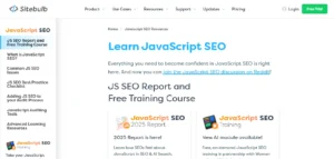 Sitebulb JavaScript SEO Training
