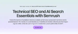 Technical SEO and AI Search Essentials with Semrush
