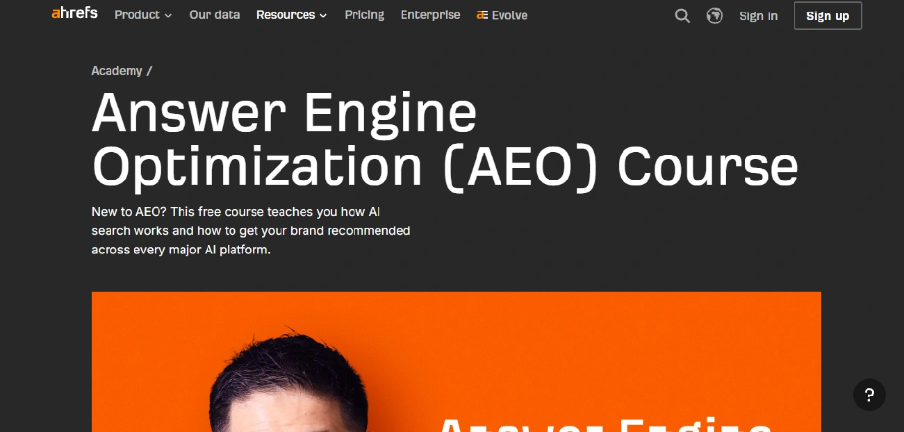Answer Engine Optimization ahrefs