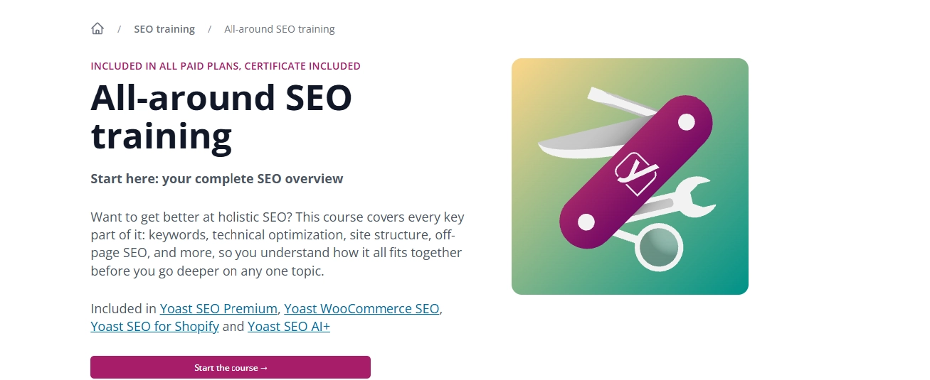 Yoast Academy All-around SEO Training